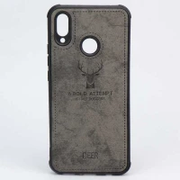 قاب چرمی طرح گوزن Huawei Nova 3i خاکستری