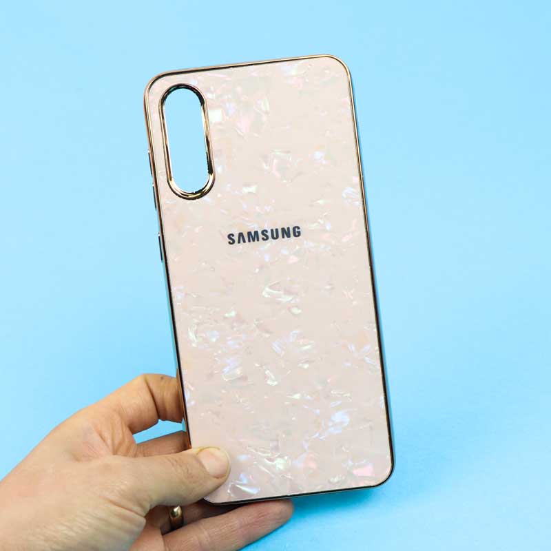 قاب ماربل ژله ای یخی Samsung A70s طلایی