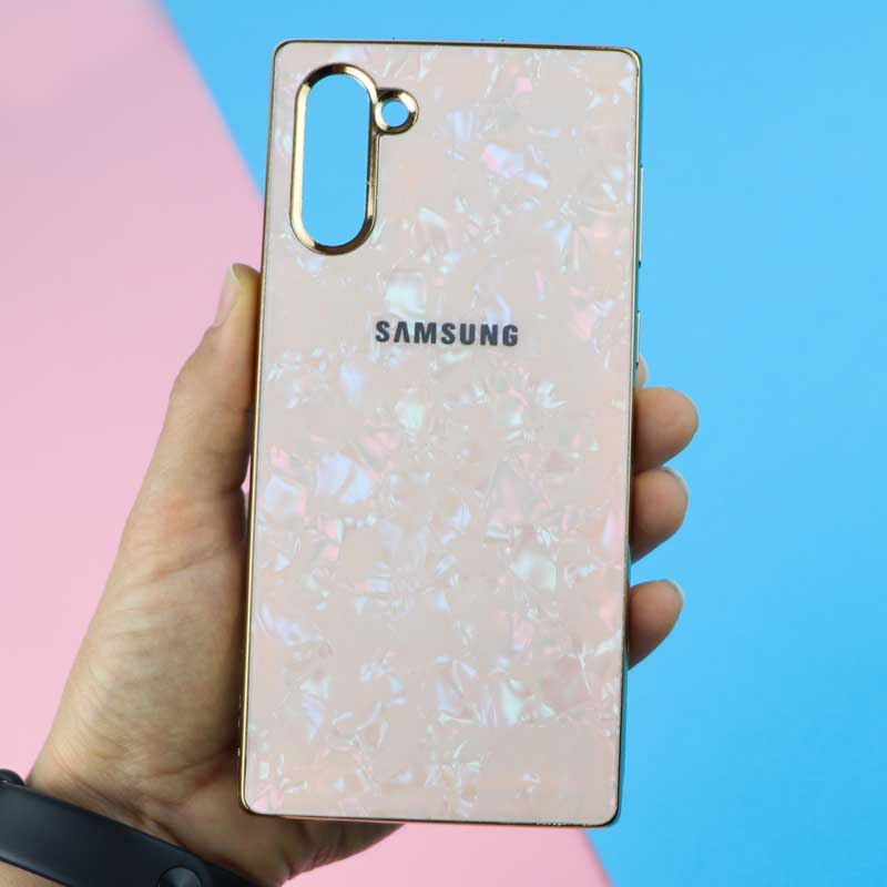 قاب ماربل ژله ای یخی Samsung Note 10 طلایی