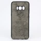 قاب چرمی طرح گوزن Samsung S8 خاکستری