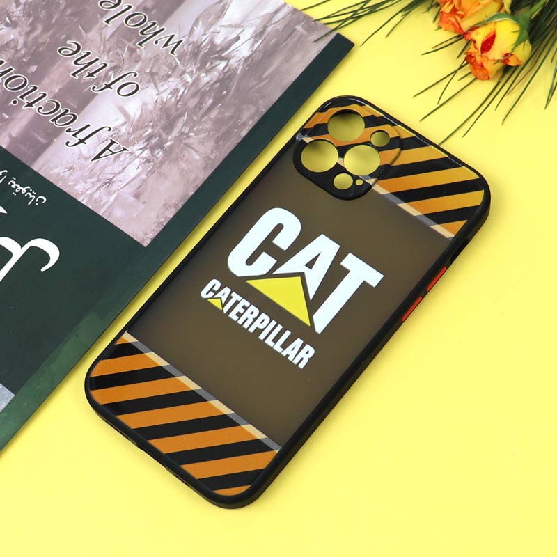 قاب PC مات محافظ لنزدار طرحدار CAT آیفون iPhone 12 Pro
