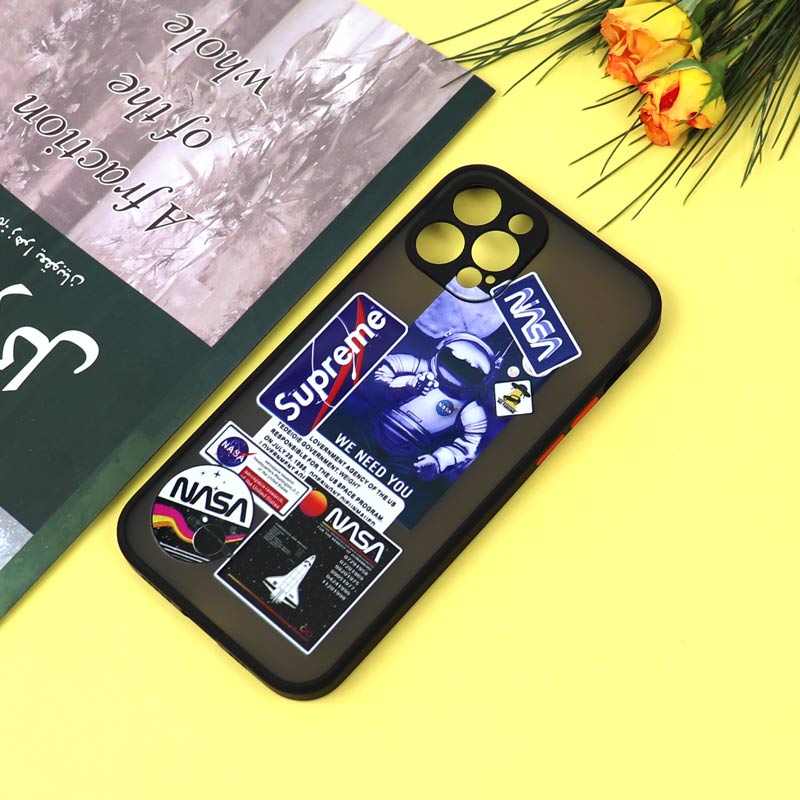 قاب PC مات محافظ لنزدار طرحدار NASA آیفون iPhone 12 Pro