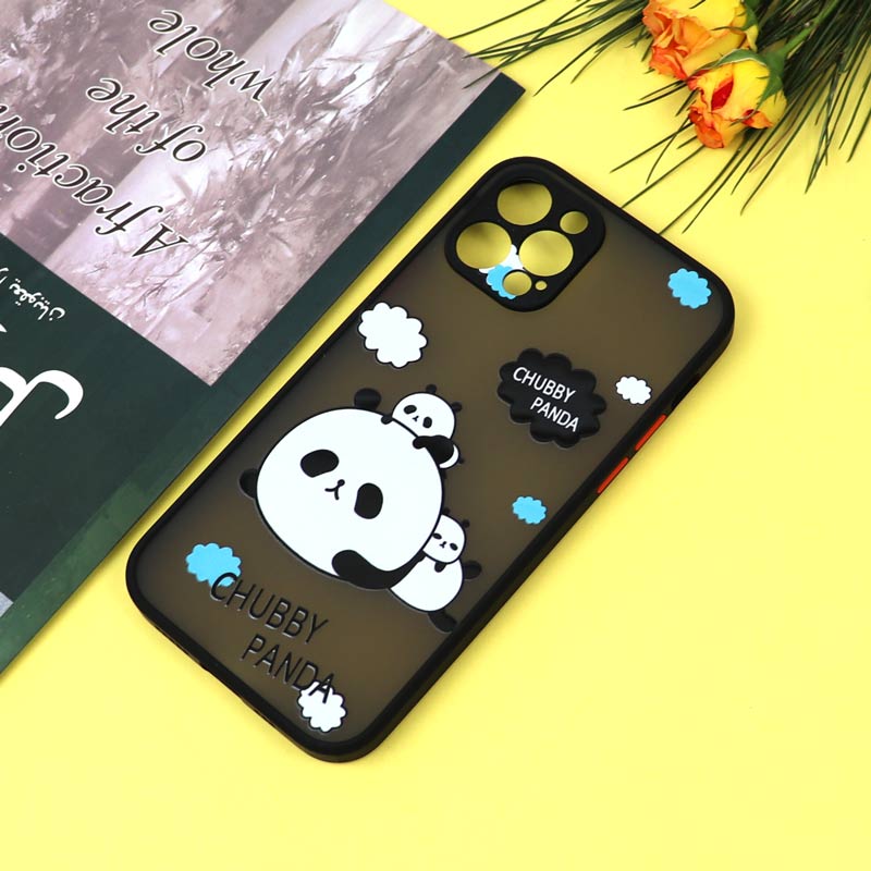 قاب PC مات محافظ لنزدار طرحدار پاندا آیفون iPhone 12 Pro