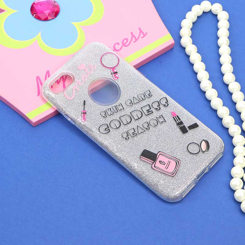 قاب اکلیلی فانتزی نقره ای iPhone 7/8 کد3