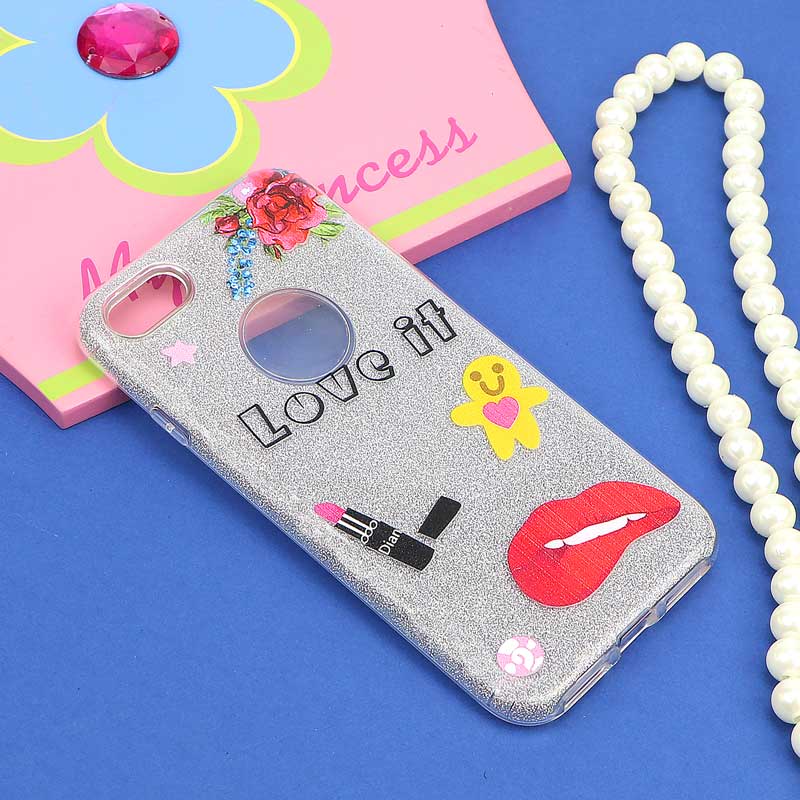 قاب اکلیلی فانتزی نقره ای iPhone 7/8 کد2