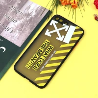 قاب PC مات محافظ لنزدار طرحدار Off White آیفون iPhone 7 Plus / 8 Plus
