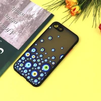 قاب PC مات محافظ لنزدار طرحدار چشم و نظر آیفون iPhone 7/8