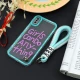 قاب طرحدار Girls Can Do محافظ لنزدار + بند آویز لنیارد iPhone X/XS