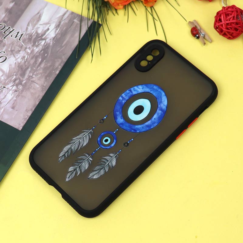 قاب PC مات محافظ لنزدار طرحدار دیریم کچر آیفون iPhone X/XS