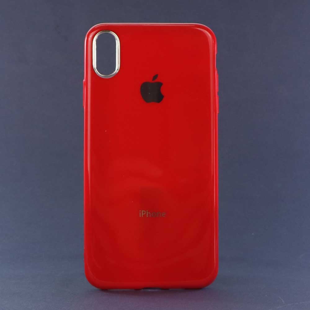 قاب ژله ای براق iPhone XS Max قرمز