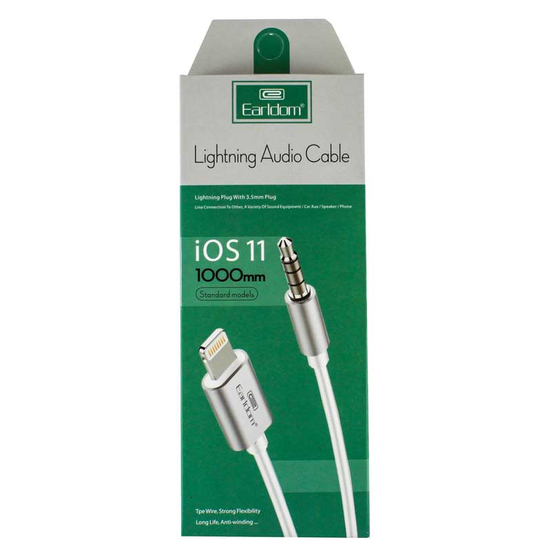 کابل تبدیل Earldom ET-AUX22 Lightning To AUX 1m