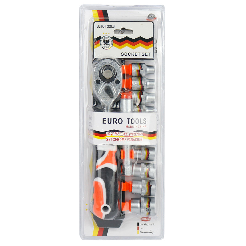 ست ۱۲ عددی آچار بکس Euro Tools