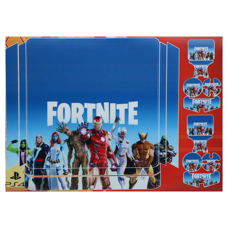 اسکین پلی استیشن 4 اسلیم طرح Fortnite