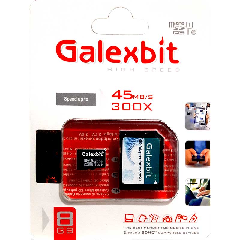 رم میکرو 8 گیگ گلکس بیت Galexbit U1 + خشاب