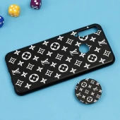 قاب فانتزی برجسته + پاپ سوکت طرح LV هواوی Y6p سری D