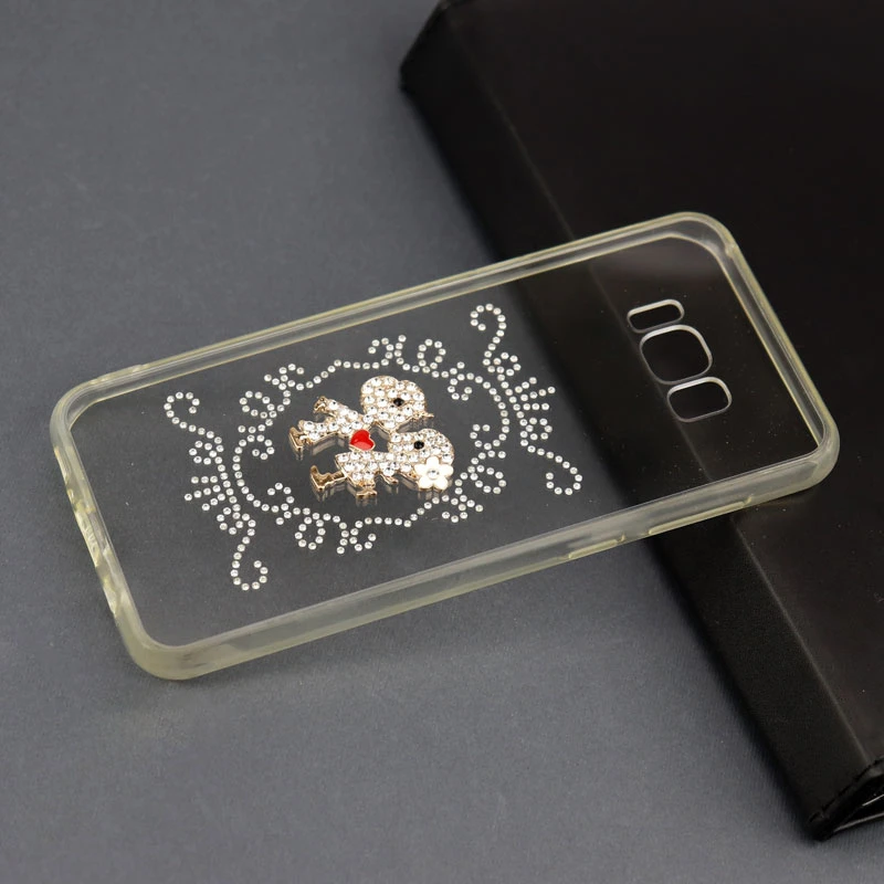 قاب ژله ای نگین دار کد۲ Samsung S8 Plus