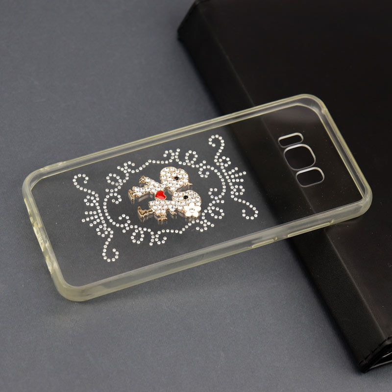 قاب ژله ای نگین دار کد۲ Samsung S8 Plus