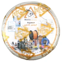 سیم برق افشان زیر گچی 1.5*3 مسینا حلقه 100 متری