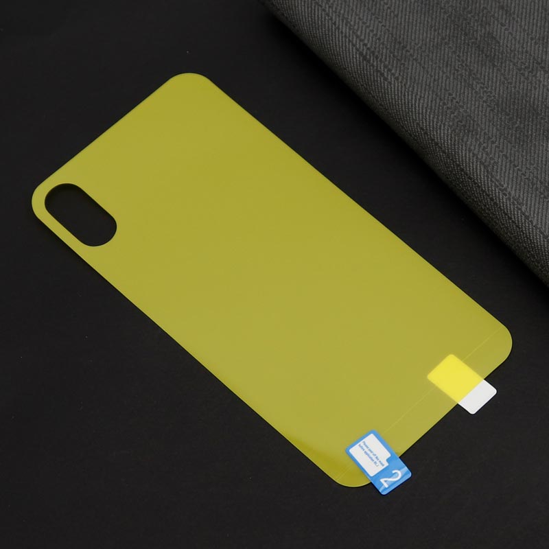 برچسب پشت تمام چسب زرد iPhone X/XS
