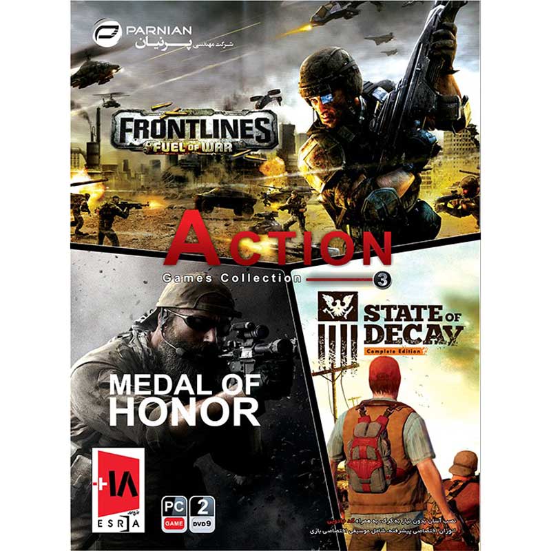 بازی Action Games Collection 3 2DVD9 پرنیان مناسب برای PC
