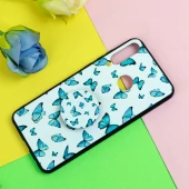 قاب فانتزی برجسته + پاپ سوکت طرح پروانه هواوی Y6p سری D