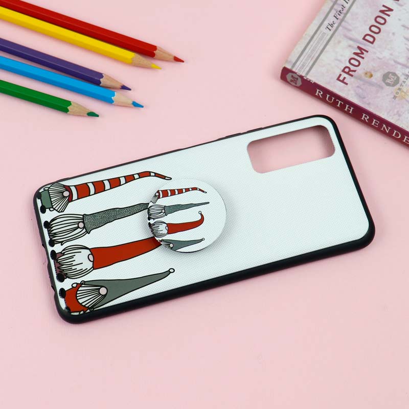 قاب فانتزی برجسته + پاپ سوکت طرح کوتوله هواوی Y7a سری D