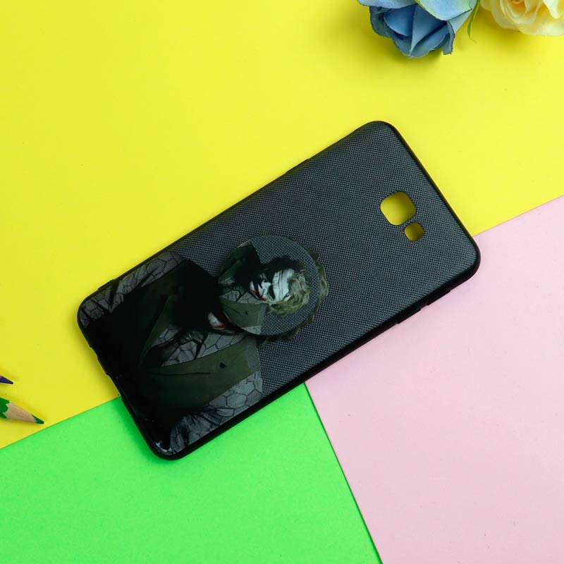 قاب فانتزی برجسته + پاپ سوکت طرح Joker سامسونگ J7 Prime سری D