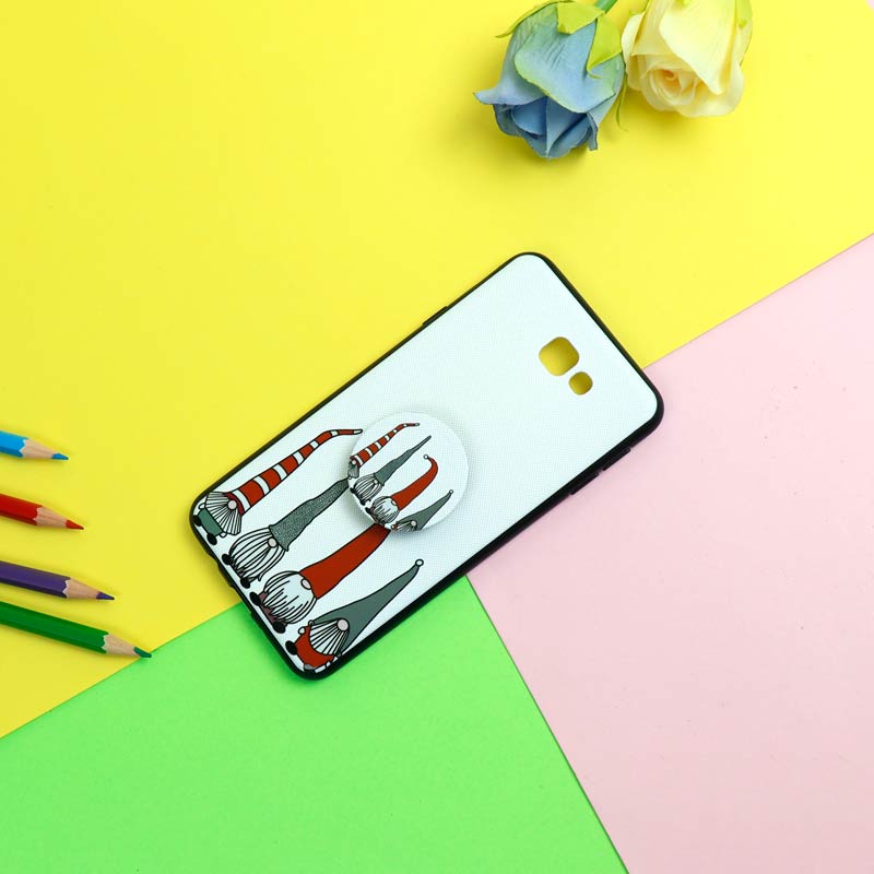 قاب فانتزی برجسته + پاپ سوکت طرح کوتوله سامسونگ J7 Prime سری D