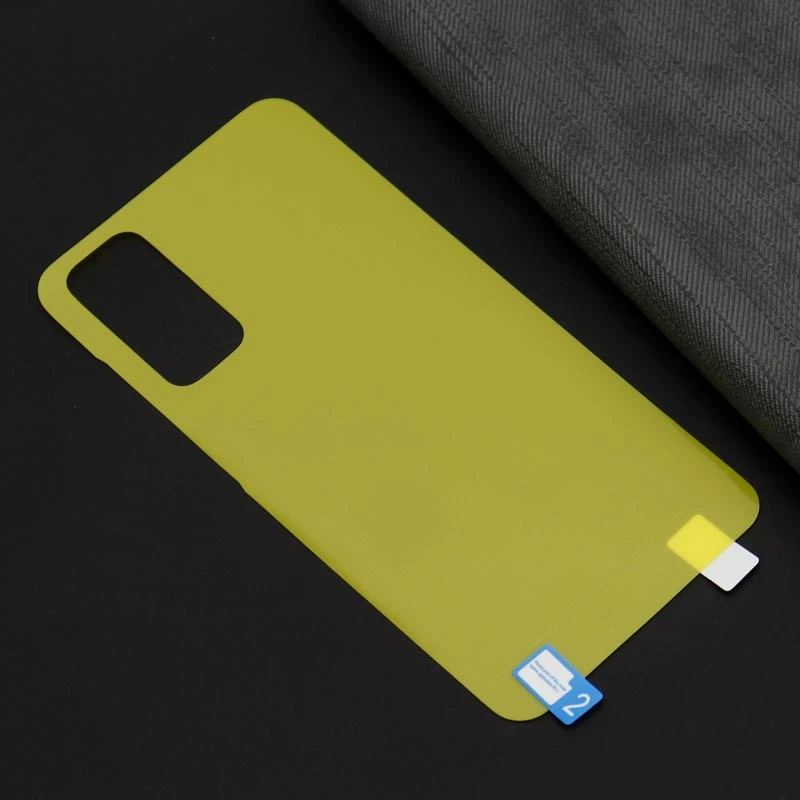 برچسب پشت تمام چسب زرد Samsung S20 FE