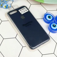 قاب طرح سیلیکونی iPhone 7 Plus / 8 Plus سرمه ای