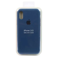 قاب سیلیکونی iPhone X/XS سرمه ای