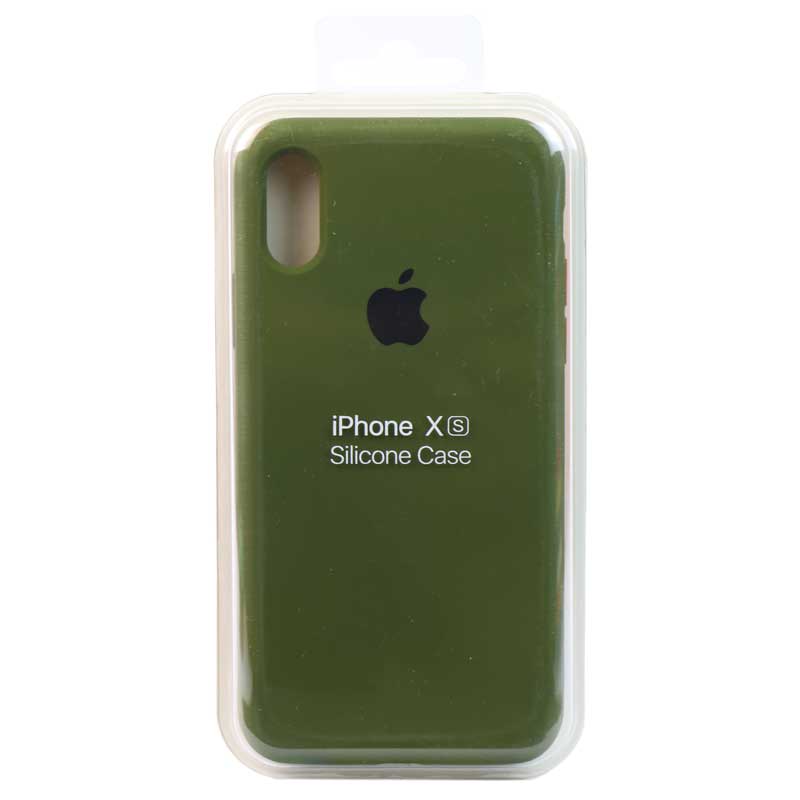 قاب سیلیکونی iPhone X/XS یشمی