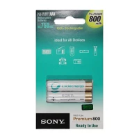 باتری شارژی سونی نیم قلم دوتایی Sony Ni-MH AAA 800mAh