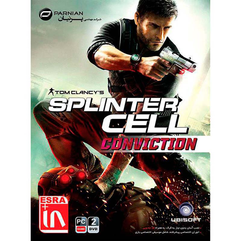۲DVD بازی کامپیوتر Splinter Cell Conviction PC پرنیان