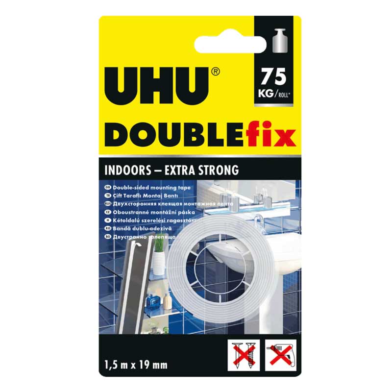 چسب دو طرفه UHU double fix 75