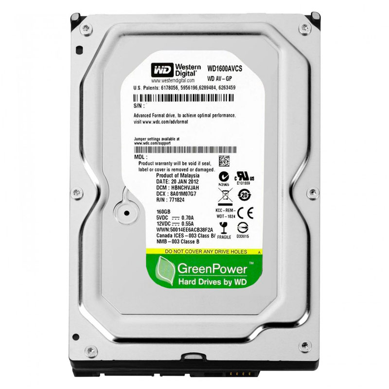 هارد اینترنال وسترن دیجیتال Western Digital Green 160GB