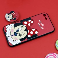 قاب فانتزی برجسته + پاپ سوکت طرح میکی موس iPhone 7/8 سری D