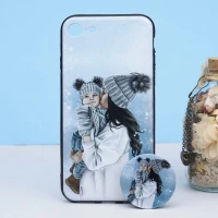قاب طرحدار + پاپ سوکت iPhone 7/8 کد5 سری B