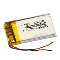 باتری لیتیوم 500mAh 36*20*3mm 402040