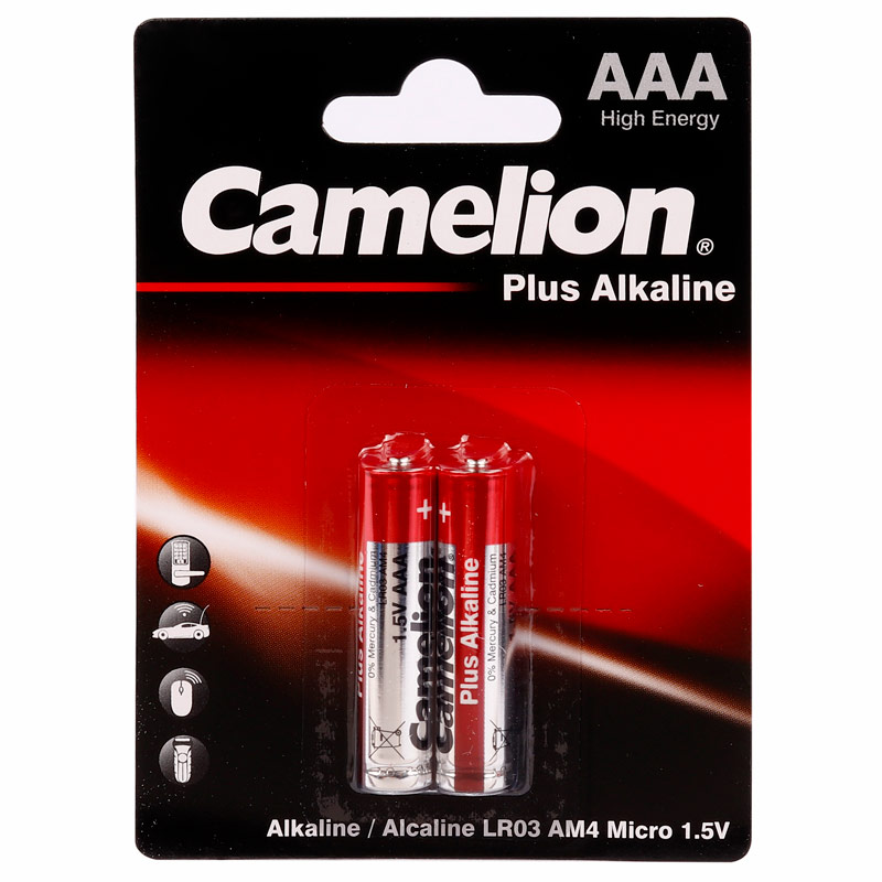 باتری دوتایی نیم قلمی Camelion Plus Alkaline AAA