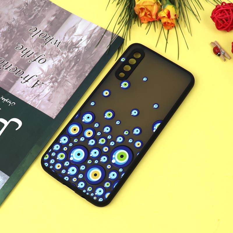 قاب PC مات محافظ لنزدار طرحدار چشم و نظر Samsung A30s / A50s