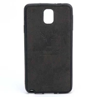 قاب چرمی طرح گوزن Samsung Note 3 مشکی