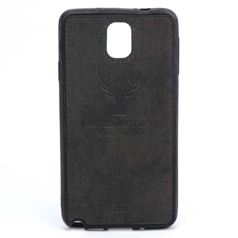 قاب چرمی طرح گوزن Samsung Note 3 مشکی