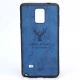 قاب چرمی طرح گوزن Samsung Note 4 آبی