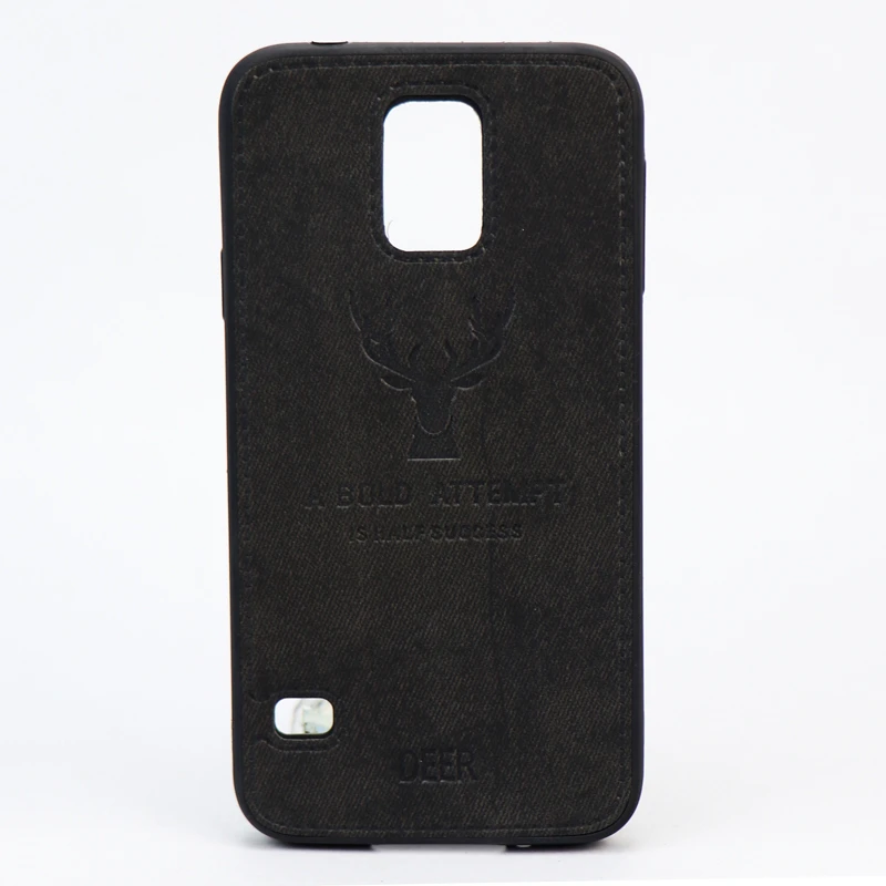 قاب چرمی طرح گوزن Samsung S5 مشکی