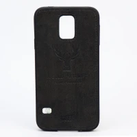 قاب چرمی طرح گوزن Samsung S5 مشکی
