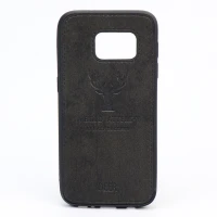 قاب چرمی طرح گوزن Samsung S7 مشکی