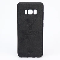 قاب چرمی طرح گوزن Samsung S8 مشکی