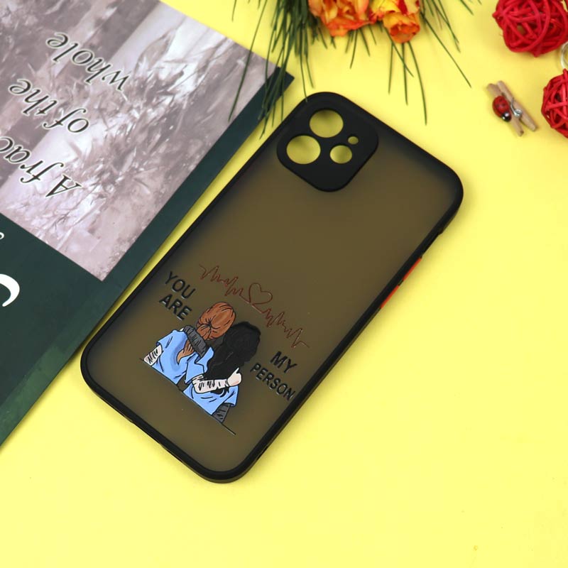 قاب PC مات محافظ لنزدار طرحدار Friends آیفون iPhone 12