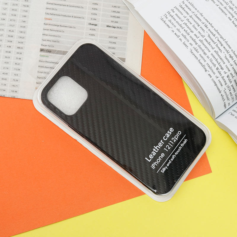 قاب اورجینال Fiber Carbon آیفون iPhone 12 / 12 Pro